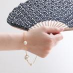 扇子ブレスレッド パールタイプ つなぎ 京都ぎんやんま