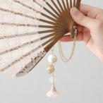 扇子ブレスレッド パールタイプ フラワー 京都ぎんやんま