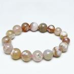 桜メノウチェリーブロッサムアゲートブレスレット11mmt213-1240