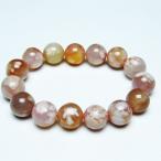 桜メノウチェリーブロッサムアゲートブレスレット14mmt213-1747