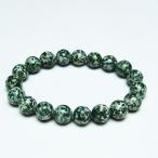 グリーンスポットジャスパーブレスレット11mmt285-923
