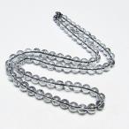 ブラックルチルクォーツネックレス6mmt354-6293