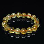 虹入りシトリンブレスレット13mmt366-11072