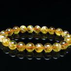 虹入りシトリンブレスレット9mmt...