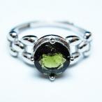 モルダバイト指輪t526-1474