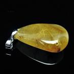 ゴールドタイチンルチルクォーツペンダントt741-1665