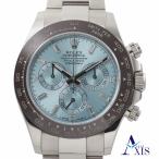 ロレックス デイトナ　保証書2021年 116506A プラチナ 自動巻き アイスブルー文字盤