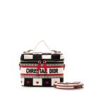  Dior Dio la молдинг косметичка ручная сумочка 2WAY черный белый многоцветный парусина женский Dior [ б/у ]