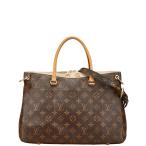 ショッピングヴィトン ルイ ヴィトン モノグラム パラスBB ハンドバッグ ショルダーバッグ 2WAY M50197 ブラウン ベージュ PVC レザー LOUIS VUITTON 【中古】