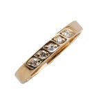 K18PG ピンクゴールド ダイヤ0.10ct リング 指輪 レディース 10.5号 中古