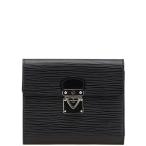 ルイ ヴィトン エピ ポルトフォイユ コアラ 三つ折り財布 M58012 ノワール ブラック レザー レディース LOUIS VUITTON 【中古】