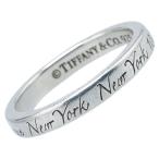 ティファニー ノーツ ナロー リング 指輪 SV925 シルバー レディース TIFFANY&Co. 【中古】