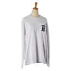 バーバリー TBロゴ 長袖Tシャツ ロンT サイズ_S ホワイト コットン メンズ BURBERRY 【中古】