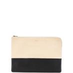  Celine bai цвет клатч бежевый чёрная кожа женский CELINE [ б/у ]