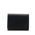 ルイ ヴィトン エピ アンヴェロップ カルト ドゥ ヴィジット カードケース M56582 ノワール ブラック レザー LOUIS VUITTON 【中古】