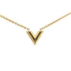 ルイ ヴィトン エッセンシャルV ネックレス M61083 ゴールド メッキ レディース LOUIS VUITTON 【中古】