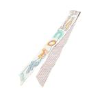  Hermes tsui Lee Chevaloscope Neonshuvaro scope neon шарф белый многоцветный шелк женский HERMES [ б/у ]