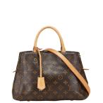 ルイ ヴィトン モノグラム モンテーニュBB ハンドバッグ ショルダーバッグ 2WAY M41055 ブラウン PVC レザー LOUIS VUITTON 【中古】
