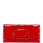 ミュウミュウ リボン 長財布 レッド エナメル レディース MIUMIU 【中古】