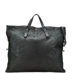 ボッテガヴェネタ イントレチャート トートバッグ ワンショルダーバッグ 2WAY ブラック グリーン レザー メンズ BOTTEGAVENETA 【中古】