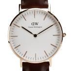 ダニエルウェリントン Classic Bristol 腕時計 DE00100039 クオーツ ホワイト文字盤 ステンレススチール Daniel Wellington 【中古】