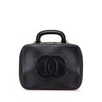  Chanel здесь Mark косметичка ручная сумочка черный черная икра s gold женский CHANEL [ б/у ]