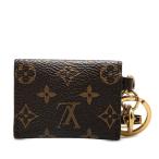 ルイ ヴィトン モノグラム ポルトクレ キリガミ キーホルダー バッグチャーム M69003 ブラウン PVC メッキ LOUIS VUITTON 【中古】