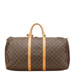  Louis Vuitton монограмма ключ poru55 сумка "Boston bag" M41424 Brown PVC кожа женский LOUIS VUITTON [ б/у ]