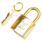 ショッピングヴィトン ルイ ヴィトン カデナ 南京錠 キー セット ゴールド メッキ レディース LOUIS VUITTON 【中古】