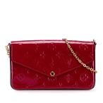 ショッピングヴェルニ ルイ ヴィトン モノグラム ヴェルニ ポシェット フェリシー チェーン ショルダーバッグ ウォレットバッグ M61469 LOUIS VUITTON 【中古】