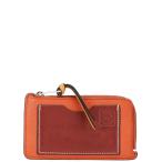 ショッピングLOEWE ロエベ アナグラム コインケース 小銭入れ オレンジ レッド レザー レディース LOEWE 【中古】