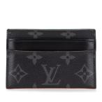  Louis Vuitton монограмма Eclipse porutokaruto двойной футляр для карточек M62170 черный PVC кожа мужской LOUIS VUITTON [ б/у ]