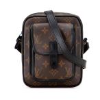 ルイ ヴィトン モノグラム マカサー クリストファー ウェアラブル ウォレット ショルダーバッグ M69404 ブラウン LOUIS VUITTON 【中古】