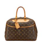 ルイ ヴィトン モノグラム ドーヴィル ハンドバッグ M47270 ブラウン PVC レザー レディース LOUIS VUITTON 【中古】