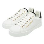 ドルチェアンドガッバーナ ポルトフィーノ スニーカー サイズ：36 ホワイト ブラック レザー フェイクパール DOLCE&GABBANA 【中古】