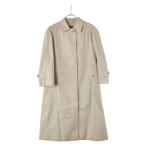 バーバリー ノバチェック ステンカラーコート ベージュ ポリエステル コットン レディース BURBERRY 【中古】