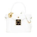  Versace . солнечный Burst косметичка сумка на плечо 2WAY белый кожа женский VERSACE [ б/у ]