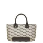 ショッピングバレンシアガ バレンシアガ BBロゴ ハンドバッグ トートバッグ ベージュ ブラウン キャンバス レザー レディース BALENCIAGA 【中古】