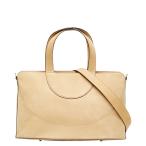 ブルガリ ハンドバッグ ショルダーバッグ 2WAY ベージュ ヌバック レディース BVLGARI 【中古】