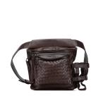  Bottega Veneta сетка сумка-пояс Brown кожа женский BOTTEGAVENETA [ б/у ]