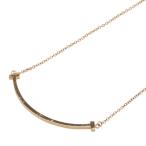 ショッピングティファニー ティファニー Tスマイル スモール ペンダントネックレス K18PG ピンクゴールド レディース TIFFANY&Co. 【中古】