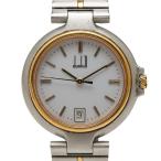 ダンヒル ミレニアム 腕時計 クオーツ ホワイト文字盤 ステンレススチール メッキ レディース Dunhill 【中古】