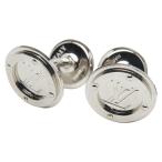 ショッピングカフス ルイ ヴィトン カフリンク LV サークル カフス カフリンクス M68100 シルバー メタル メンズ LOUIS VUITTON 【中古】