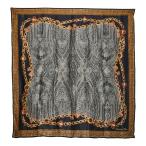 ディオール 総柄 スカーフ ブラック マルチカラー シルク レディース Dior 【中古】