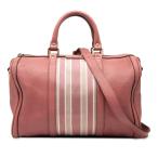  Gucci Sherry линия Mini сумка "Boston bag" сумка на плечо 2WAY 247205 розовый парусина кожа женский GUCCI [ б/у ]