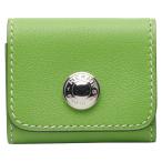  Hermes a радиоконтроллер f post ito с футляром . покрытие зеленый кожа женский HERMES [ б/у ]