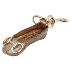  Gucci GG парусина шланг bit обувь очарование сумка очарование брелок для ключа бежевый Gold парусина металлизированный GUCCI[ б/у ]