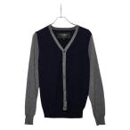 ショッピングハイドロゲン ハイドロゲン カーディガン サイズ：S ネイビー グレー ウール カシミヤ メンズ HYDROGEN 【中古】