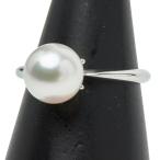 ミキモト Pt950 プラチナ アコヤパール9mm リング 指輪 レディース MIKIMOTO 13号 中古