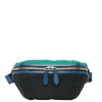 バーバリー ウエストバッグ ボディバッグ ブラック マルチカラー ナイロン レザー レディース BURBERRY 【中古】